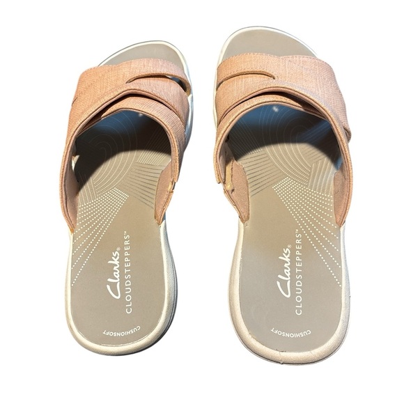 Clarks Breeze Grove Womens Size 7M Rose Synthetic Slide Sandals Shoes - Picture 3 of 5